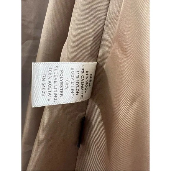 Banana Republic | Camel Colored Wool Cashmere Blend Top Coat - Picture 13 of 16